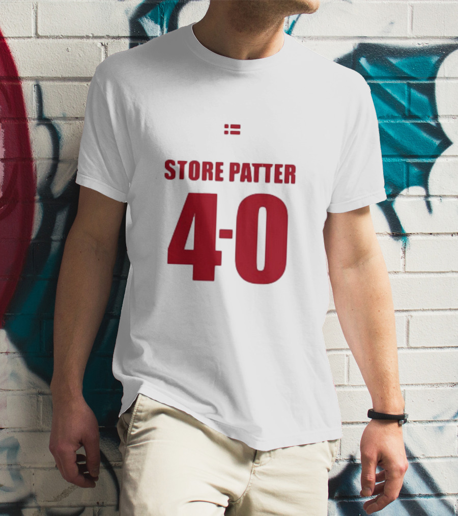 Suspekt Store Patter 4-0 Danish Flag T-Shirt