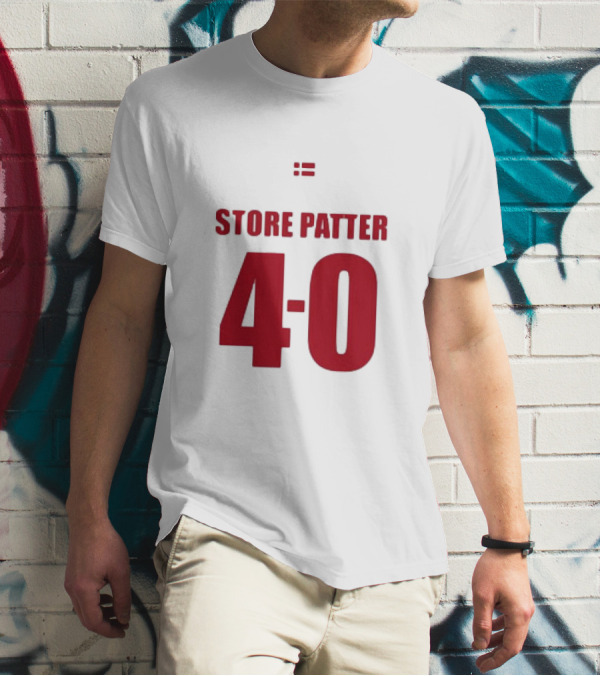 Suspekt Store Patter 4-0 Danish Flag T-Shirt