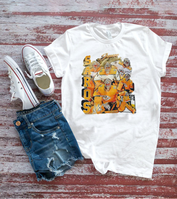 Juuse Saros Nashville Predators Hockey Vintage 17 True T-Shirt