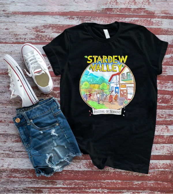 Stardew Valley Festival Of Seasons Pelican Town Celebration Scene T-Shirt