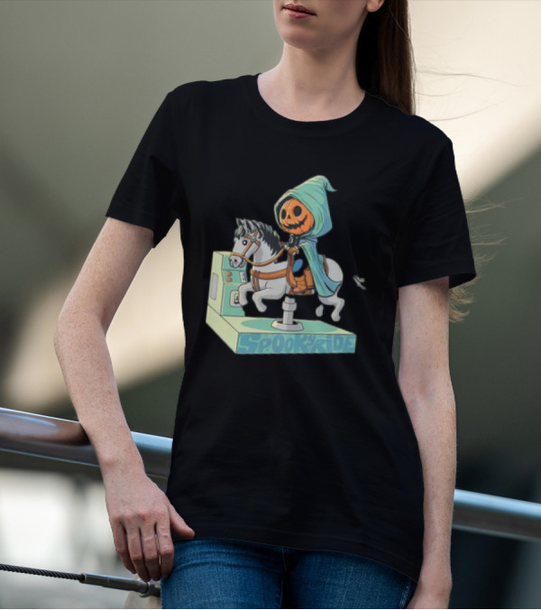 The Legend Of Sleepy Hollow Headless Horseman Spooky Ride Coin Operated Ride T-Shirt