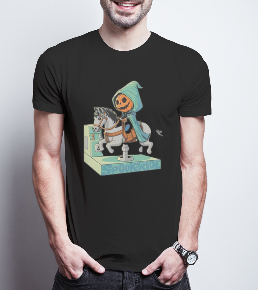 The Legend Of Sleepy Hollow Headless Horseman Spooky Ride Coin Operated Ride T-Shirt