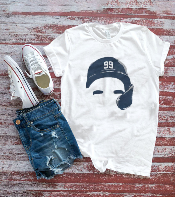 Aaron Judge New York Yankees Number 99 Blank Face Baseball Cap T-Shirt