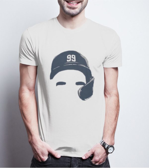 Aaron Judge New York Yankees Number 99 Blank Face Baseball Cap T-Shirt