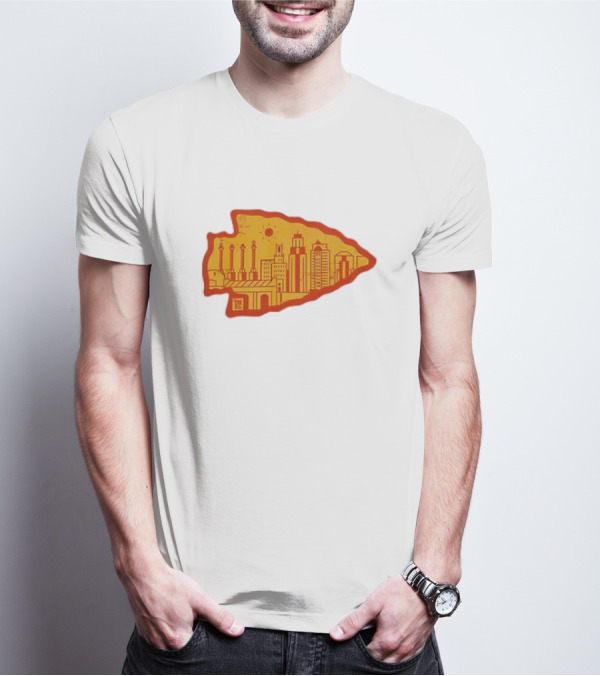 Arrowhead KC Kansas City Skyline T-Shirt