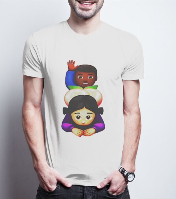 Doggystyle Emoji Meme Peach Behind Scene T-Shirt