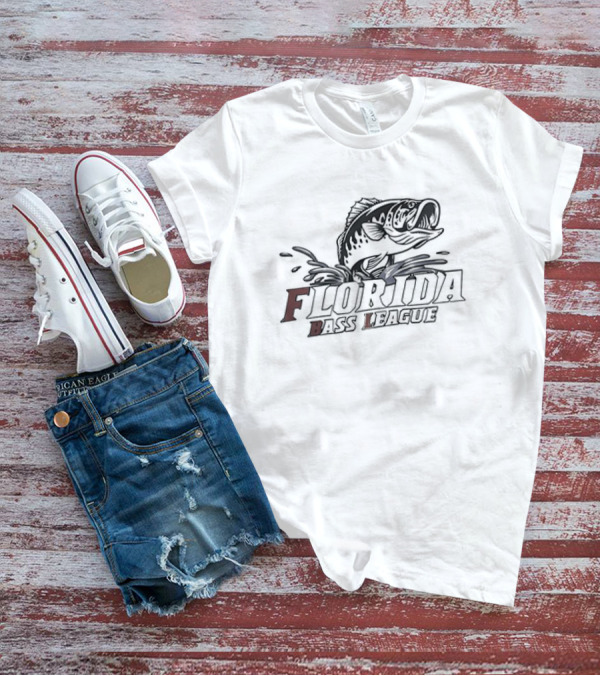 Florida Bass League Splashing Fish T-Shirt