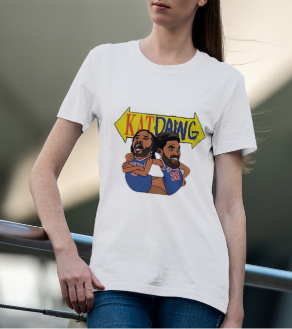 Kat Dawg Jalen Brunson Karl-Anthony Basketball Cartoon Characters T-Shirt