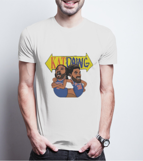 Kat Dawg Jalen Brunson Karl-Anthony Basketball Cartoon Characters T-Shirt