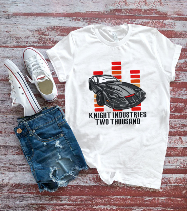 Knight Industries Two Thousand Iconic Car With Red Bar Elements T-Shirt