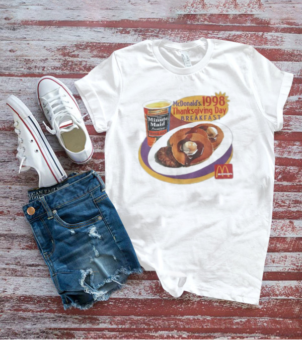 Minute Maid Orange Juice McDonald’s 1998 Thanksgiving Day Breakfast With Pancakes T-Shirt