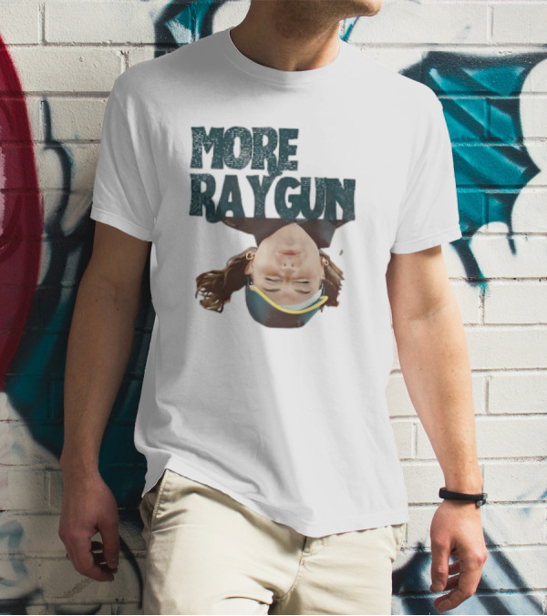 More Raygun Upside Down Headphone T-Shirt