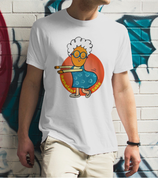 Nanalan Nana Cake Dancing Granny Character T-Shirt