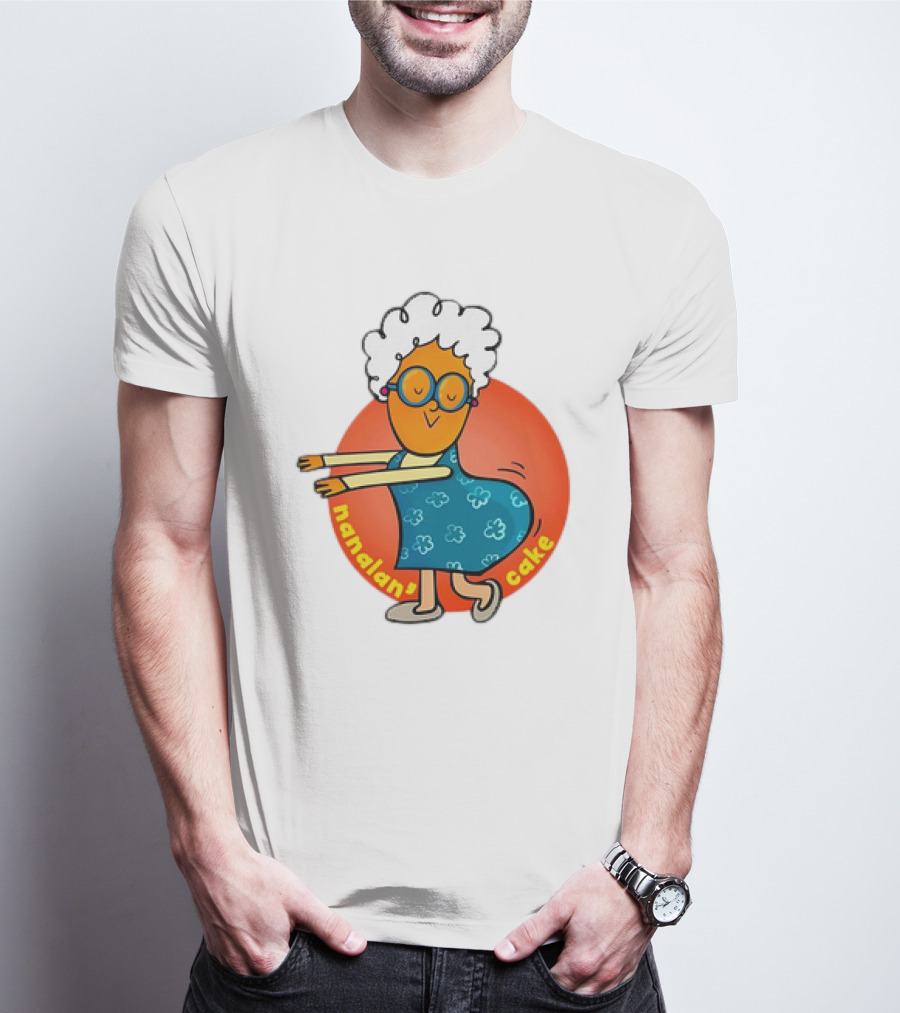 Nanalan Nana Cake Dancing Granny Character T-Shirt