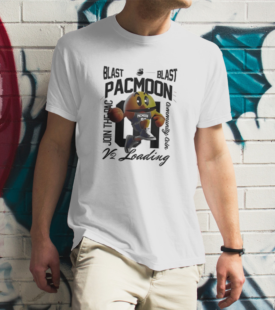 Blast Pacmoon Join The Pac Community Coin V2 Loading T-Shirt