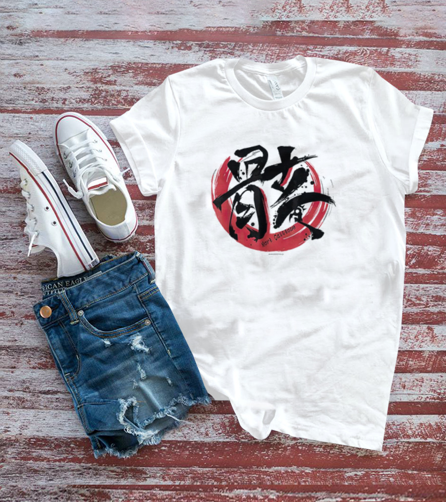 Mori Calliope Kanji Red Circle Hololive Production Skeleton T-Shirt