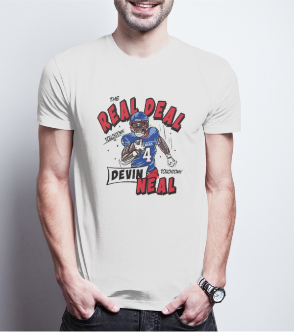 The Real Deal Devin Neal Kansas Touchdown Jayhawks T-Shirt
