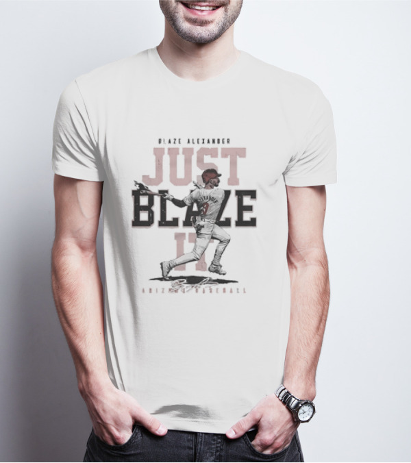 Blaze Alexander Arizona Baseball Just Blaze It T-Shirt