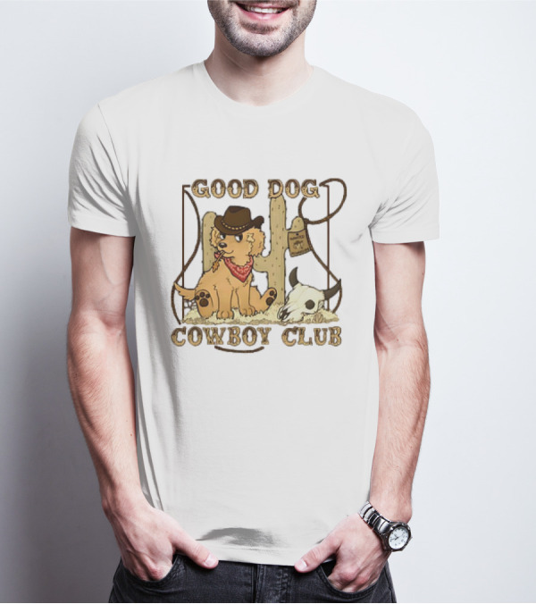 Good Dog Cowboy Club Cactus And Skull T-Shirt