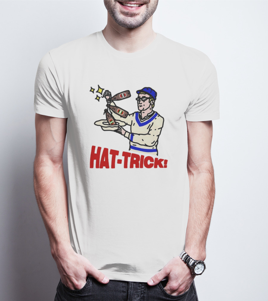 Hat Trick Beer Get Your Bottles Sparkling Cheers T-Shirt