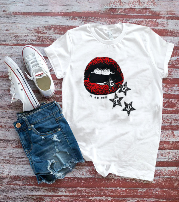 Olivia Rodrigo Guts Red Lips With Stars T-Shirt