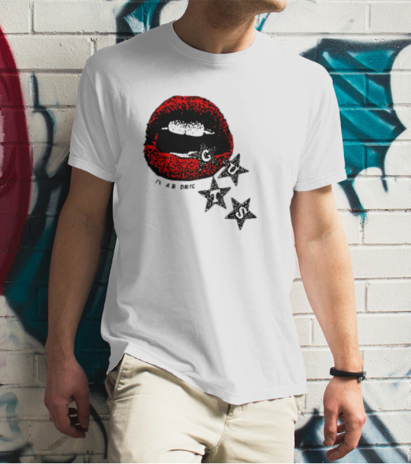 Olivia Rodrigo Guts Red Lips With Stars T-Shirt