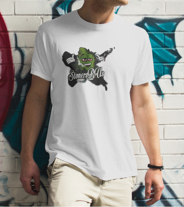 Stoners R Us Smoke Weed Leaf Character T-Shirt