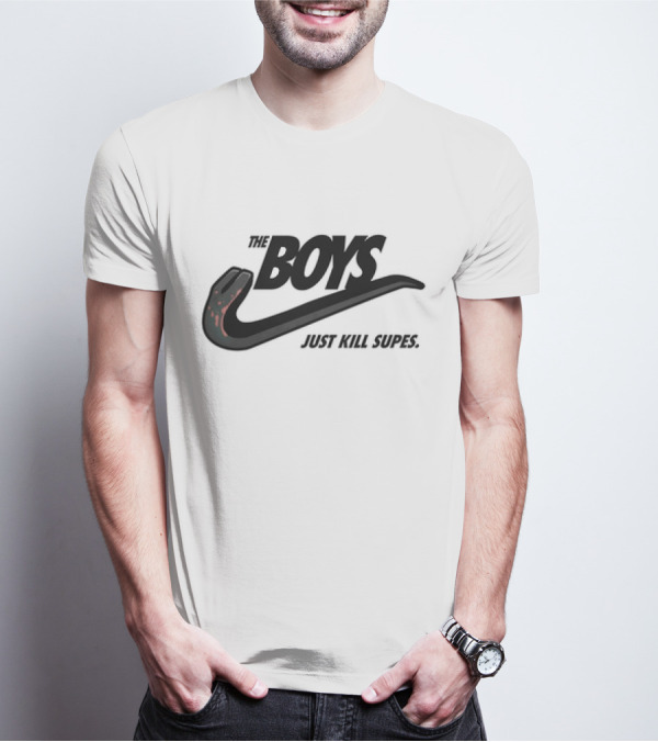 The Boys Just Kill Supes Snake Swoosh T-Shirt