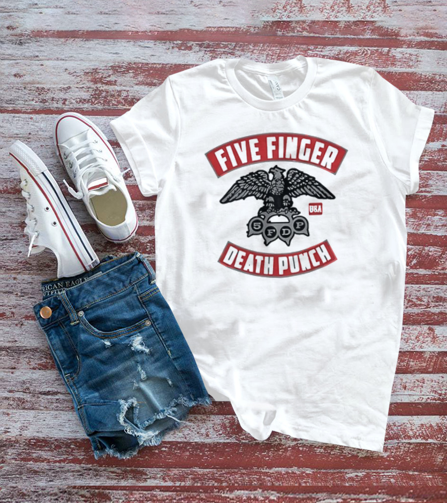 Five Finger Death Punch Eagle USA Logo 5FDP T-Shirt