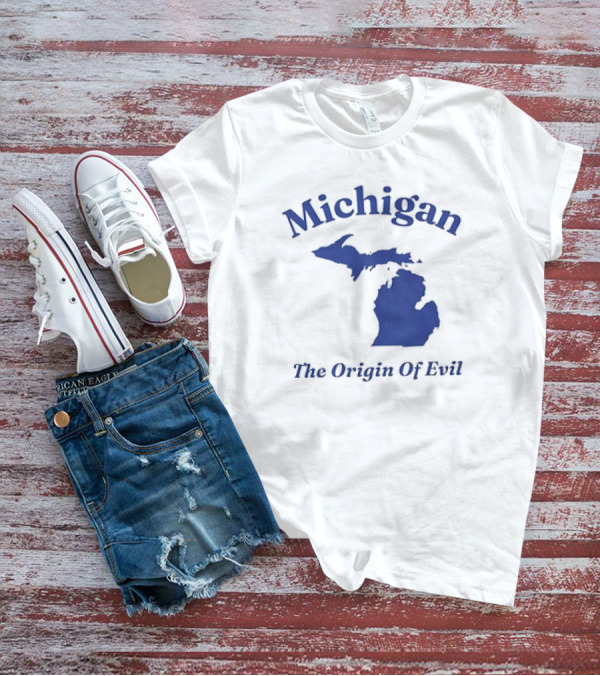 Michigan The Origin Of Evil Map T-Shirt