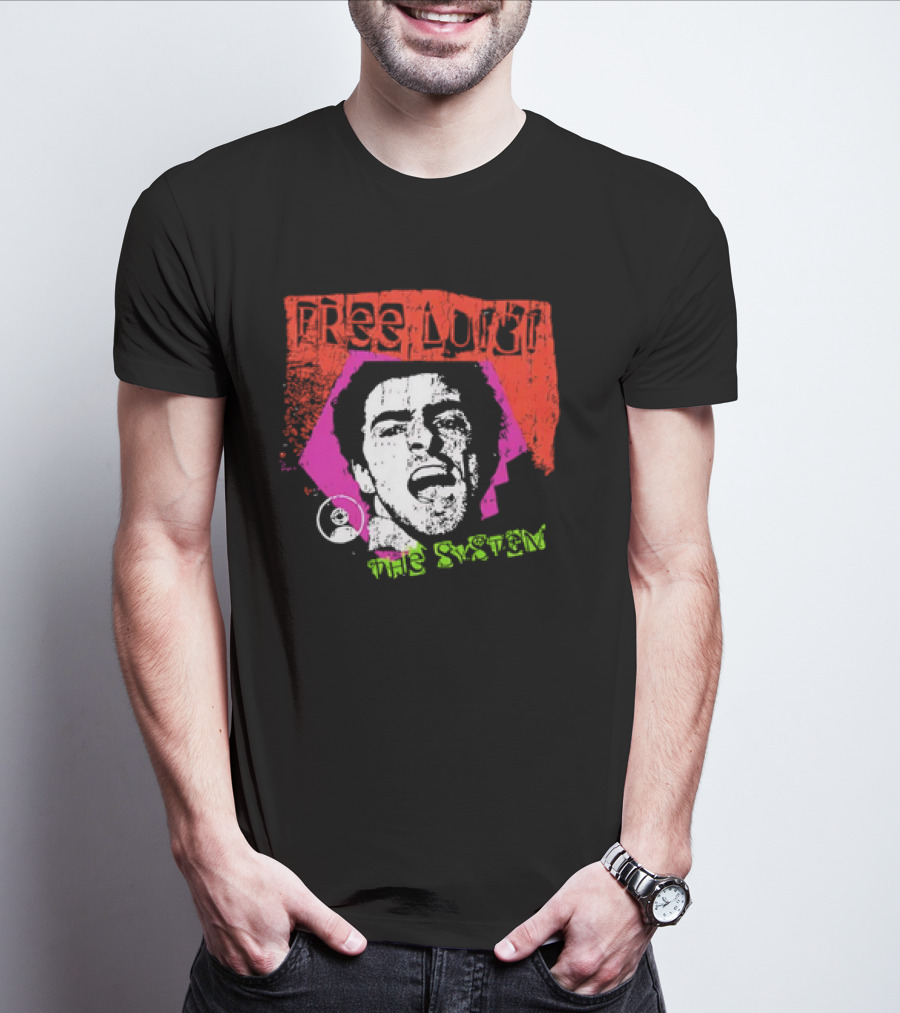 Free Luigi The System Portrait Bold Expression T-Shirt