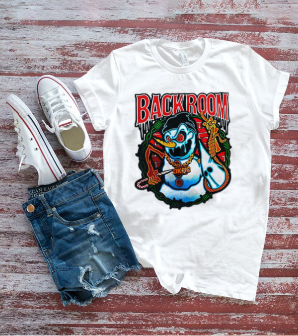 Backroom OKHC Hardcore Snowman Holiday T-Shirt