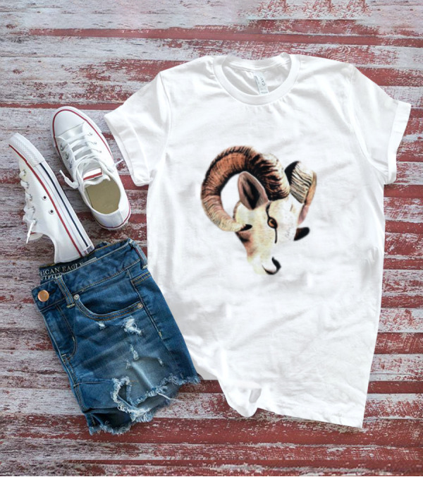 Los Angeles Rams Goat Cutout Animal T-Shirt