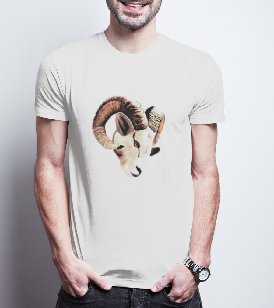 Los Angeles Rams Goat Cutout Animal T-Shirt
