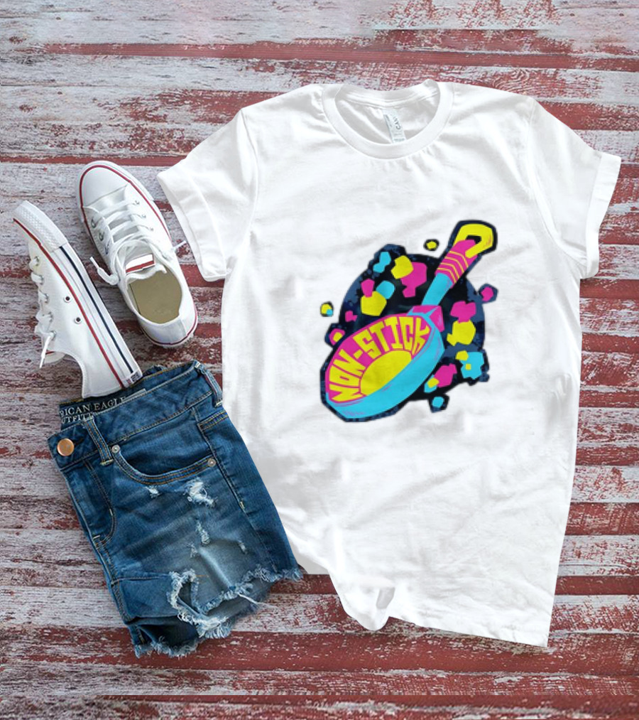 Non-Stick Colorful Pop Art Frying Pan T-Shirt