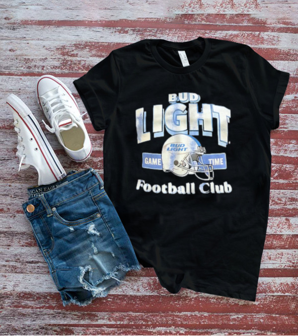 Bud Light Game Time Football Club Helmet T-Shirt
