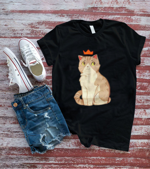 Good Times Cat With Orange Crown T-Shirt