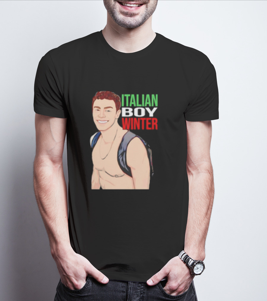 Luigi Mangione Italian Boy Winter Backpack Smiling T-Shirt