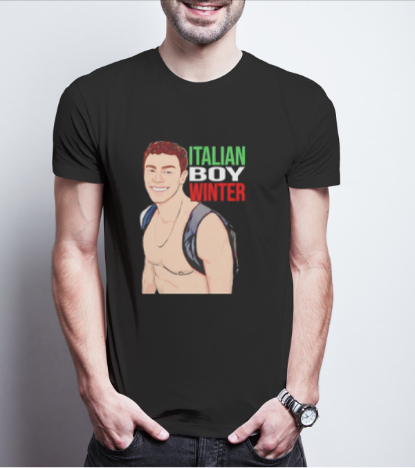 Luigi Mangione Italian Boy Winter Backpack Smiling T-Shirt