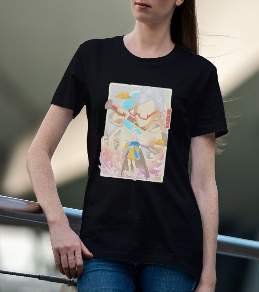 Seiko Ayase Dandadan Character With Vibrant Colors And Artistic Elements T-Shirt