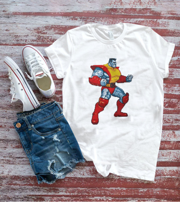 Colossus From X-Men Children Of The Atom Pixel T-Shirt