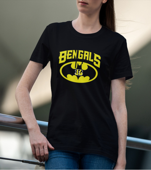 Bengals Batman Logo Cincinnati Bengals NFL Team T-Shirt