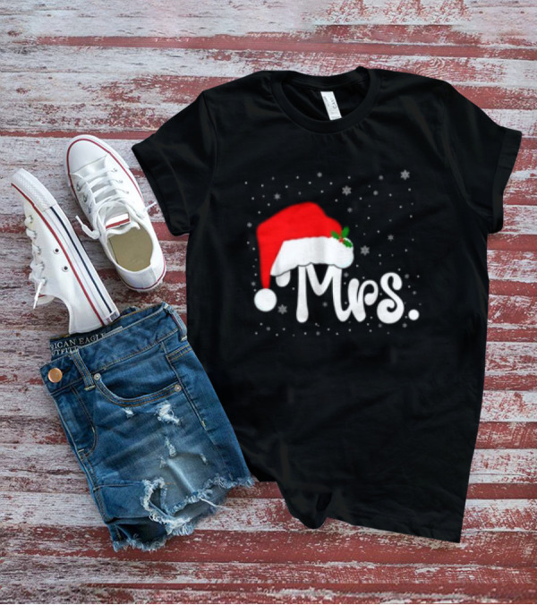 Mrs Santa Claus Christmas Matching Couples T-Shirt