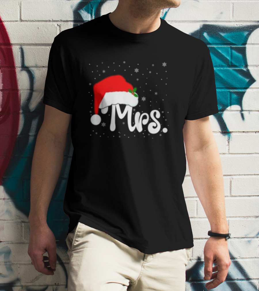 Mrs Santa Claus Christmas Matching Couples T-Shirt