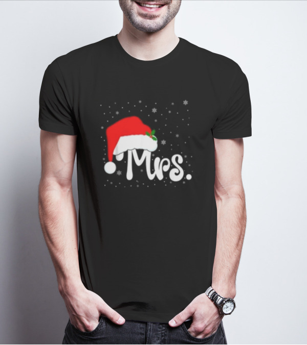 Mrs Santa Claus Christmas Matching Couples T-Shirt