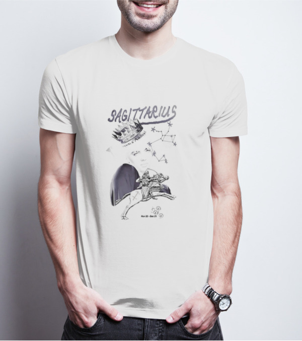 Sagittarius Vintage Crown Constellation Nov 22–Dec 21 T-Shirt