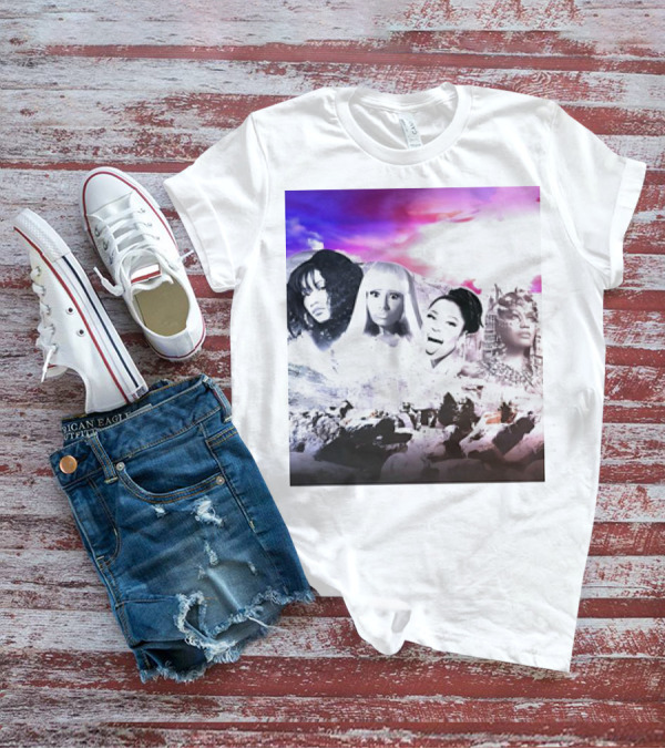Kingkongkenn My Female Rap Mount Rushmore Nicki Minaj And Rihanna T-Shirt