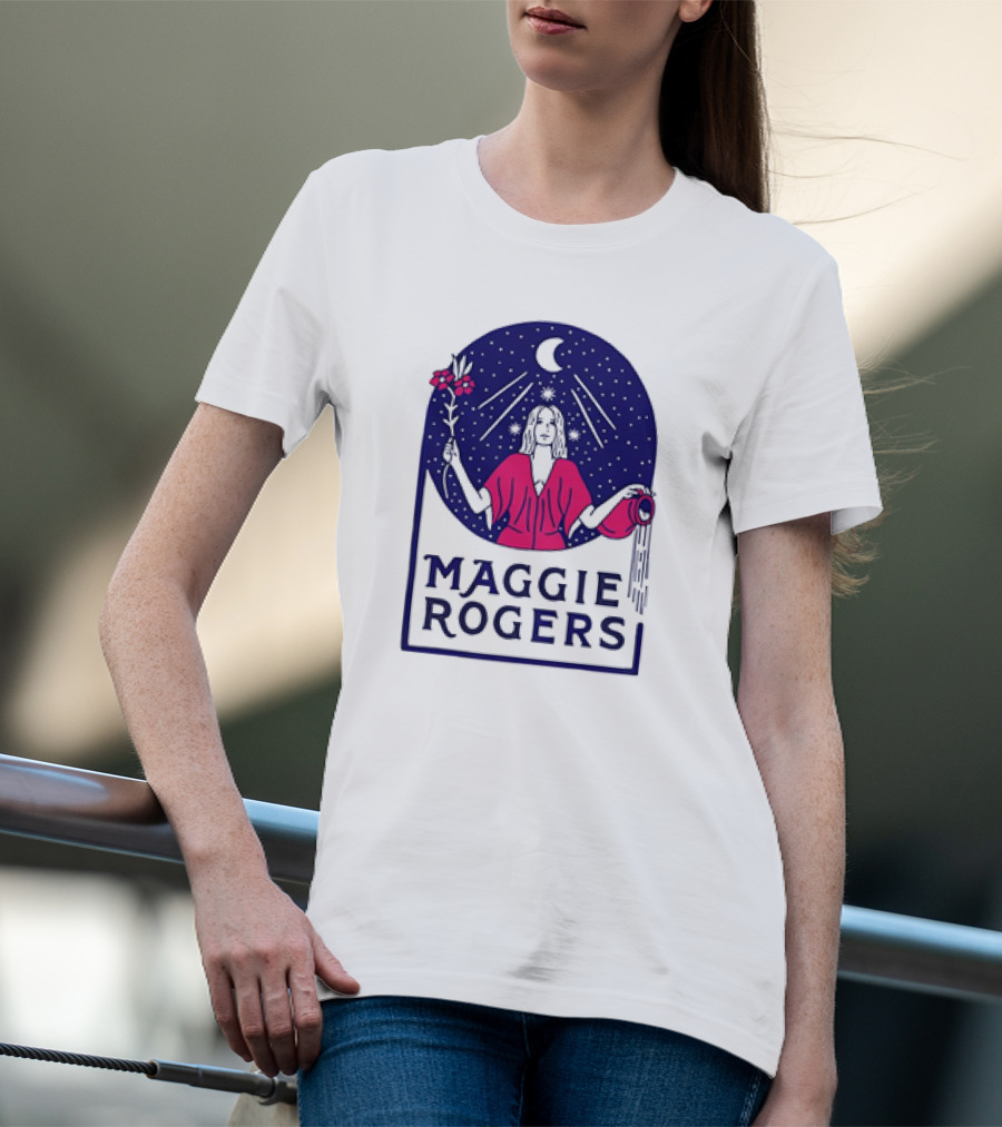 Maggie Rogers The Magi Celestial Moon Starry Night Water Bearer T-Shirt