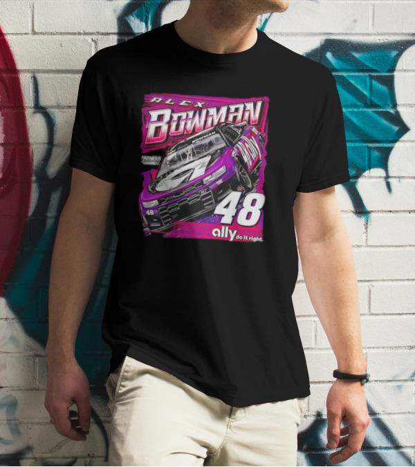 Alex Bowman 48 Chevrolet ZL1 Hendrick Motorsports Ally Racing T-Shirt