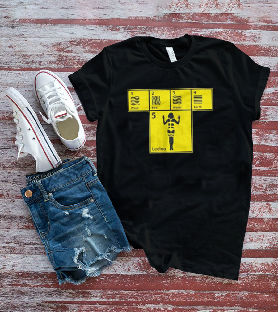 Five Elements Wind Fire Water Earth Leeloo Iconic T-Shirt